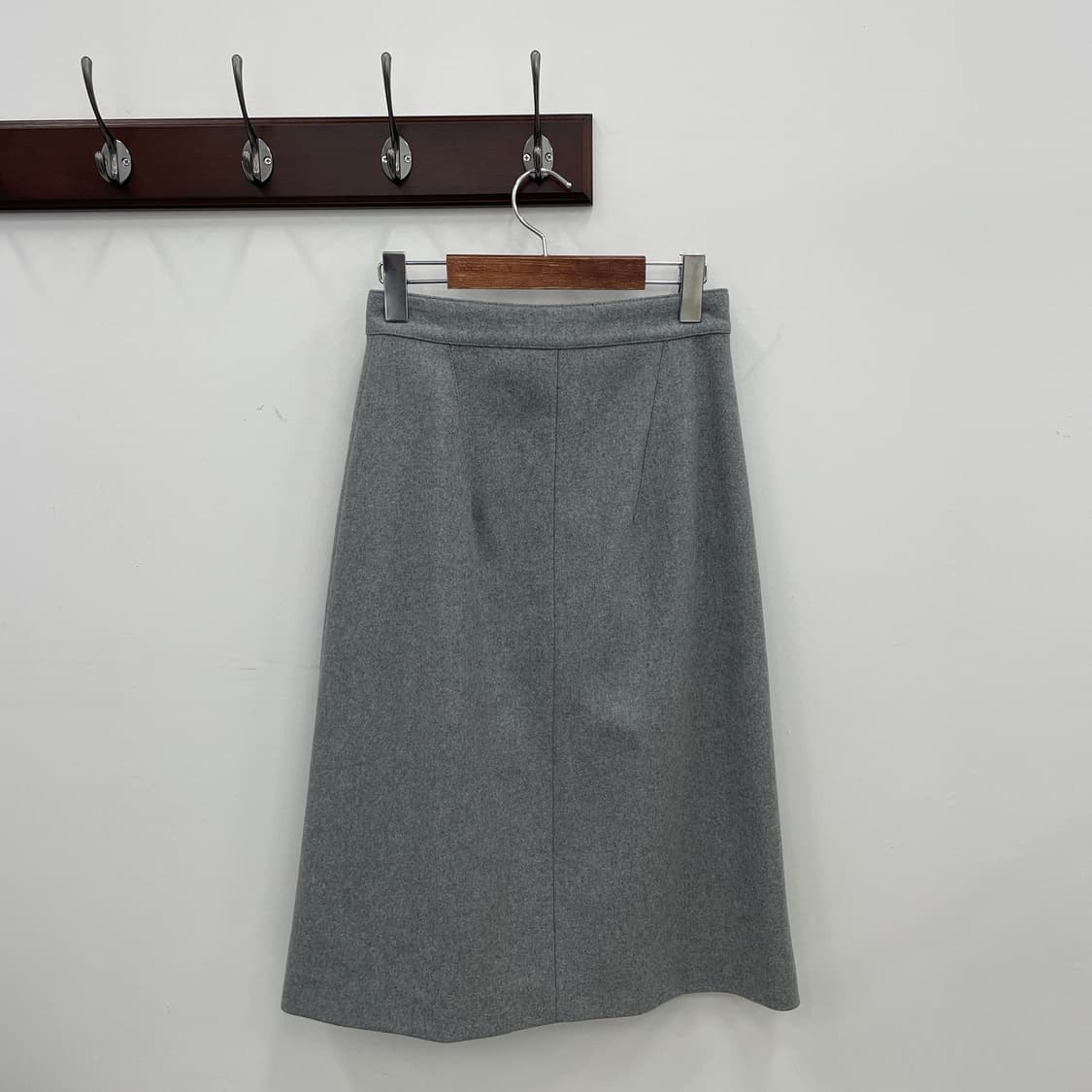 아크네 스튜디오 랩 스타일 그레이 울 스커트 치마 상품이미지2