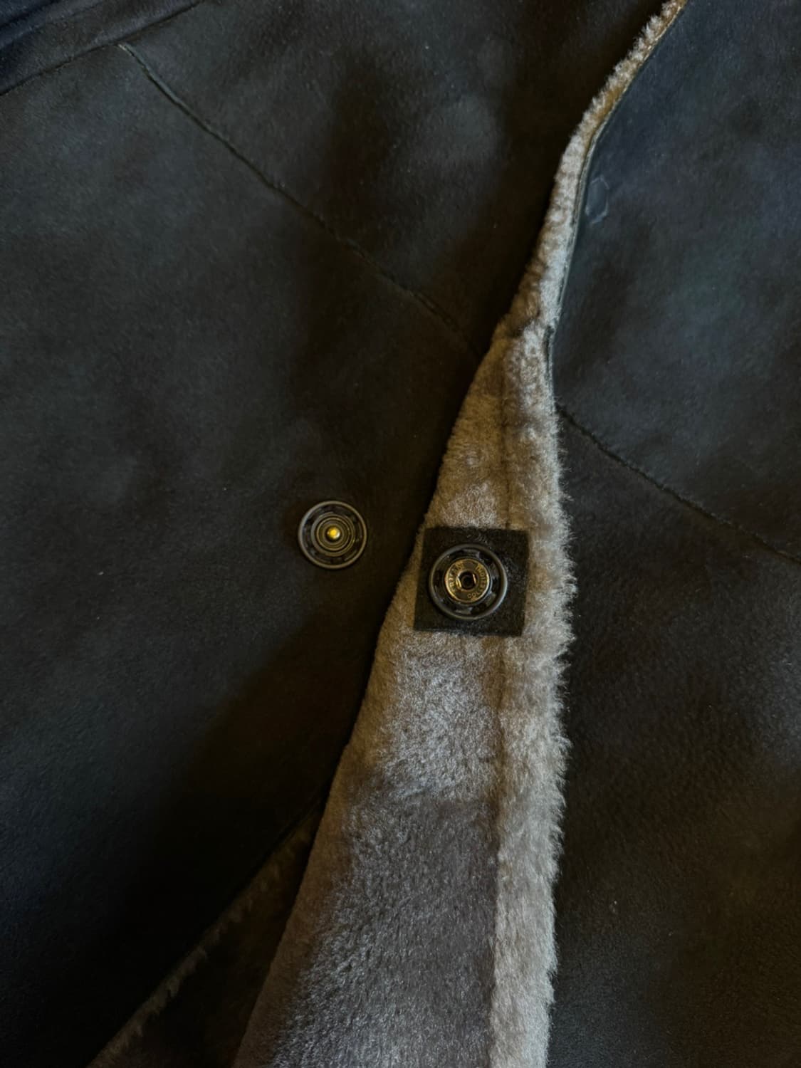 아르마니 꼴레지오니 시어링 램스킨 레더 코트 100~105 상품이미지5