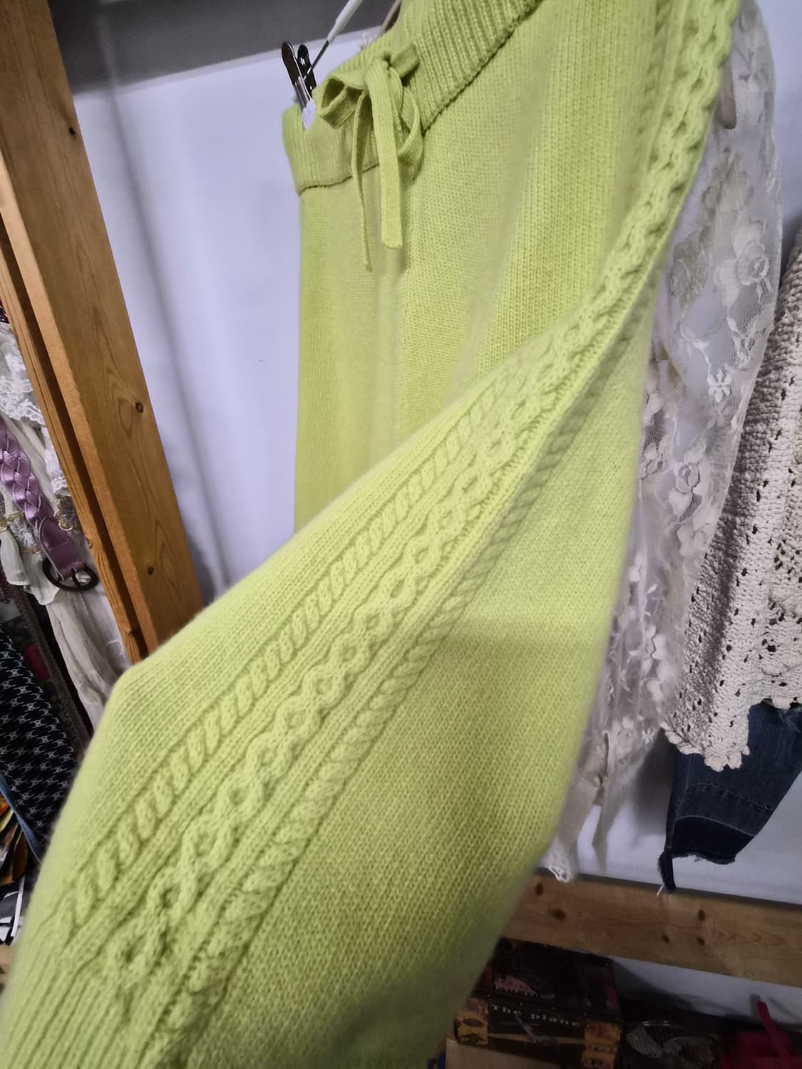 자라 솜사탕 컬러 니트. MARAN 퓨어울 니트5부팬츠 상품이미지7