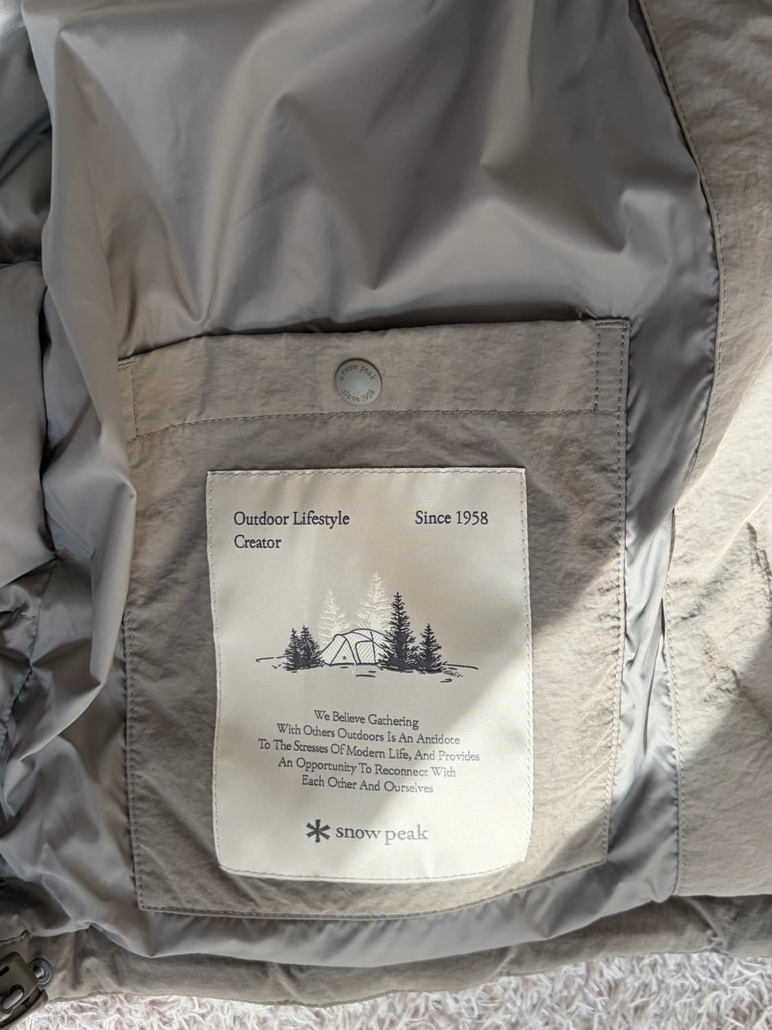 스노우피크 부클넥 패딩 카키 상품이미지4