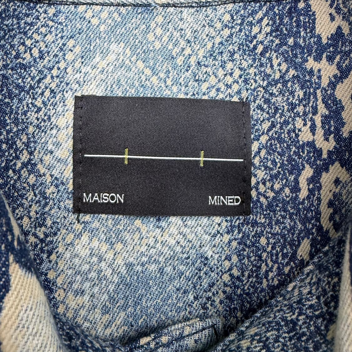 메종 미네드 머드 스네이크 데님 트러커 자켓 M 상품이미지7