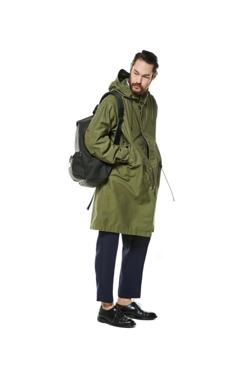 바스통 N134 올리브 피쉬테일 파카 L 상품이미지4