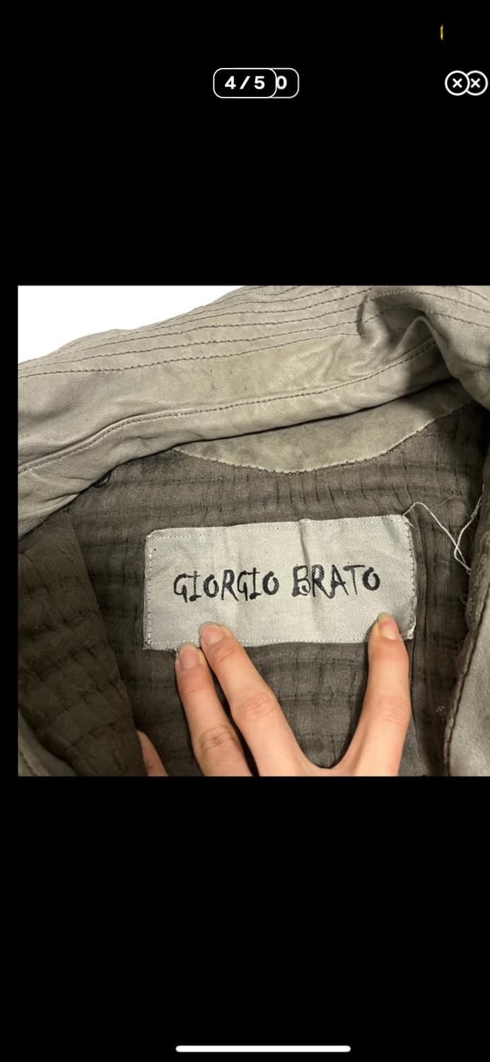 조르지오 브라토 오션그레이 양가죽 자켓 (Giorgio Brato) 상품이미지4