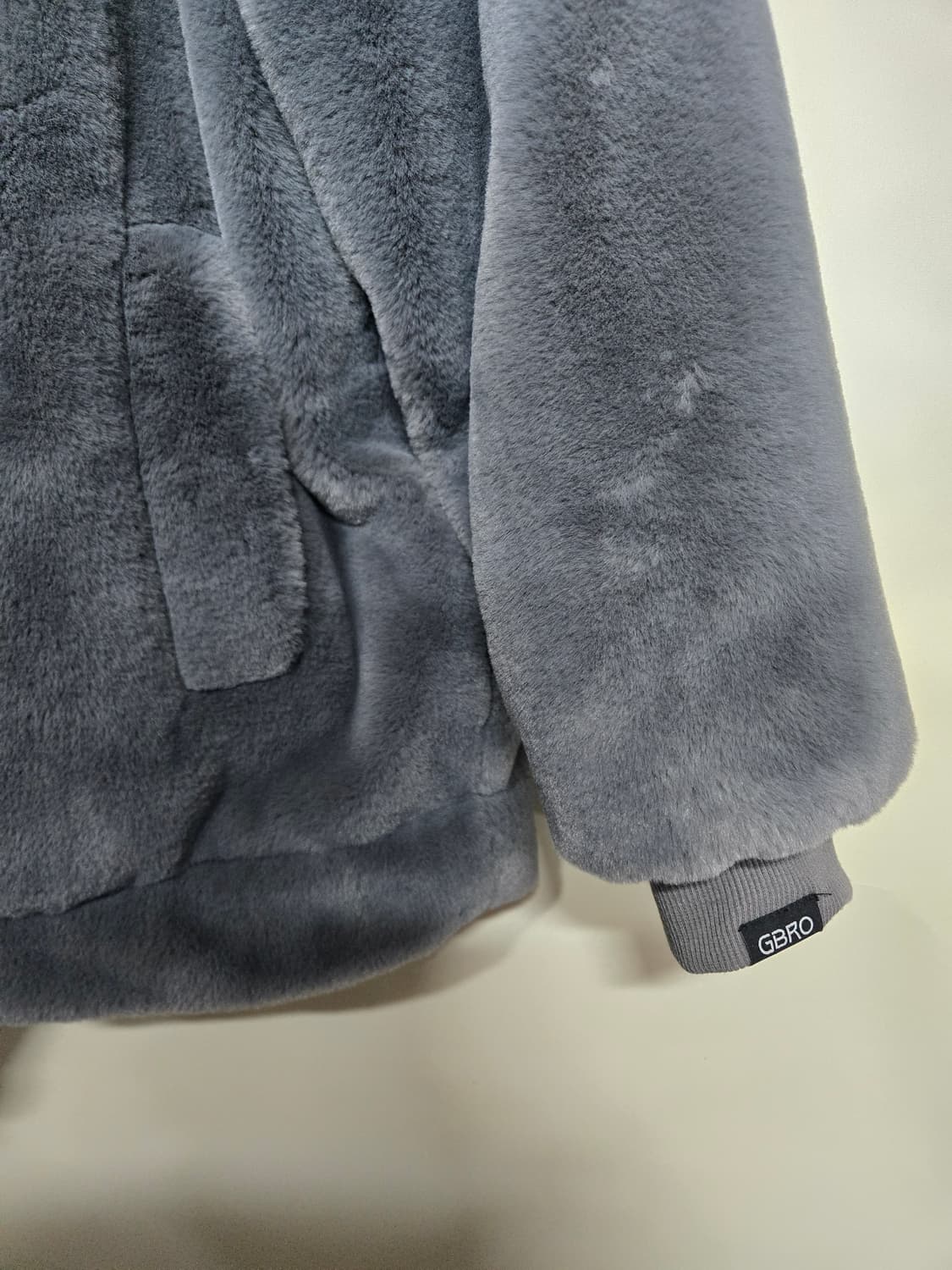 GBRO짐브로  후드 퍼 자켓 L 회색 상품이미지5