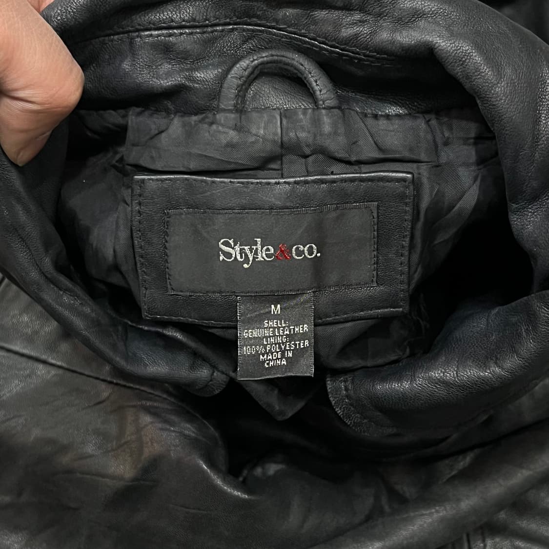  Style&co 레더 카라 자켓 y14980 상품이미지7