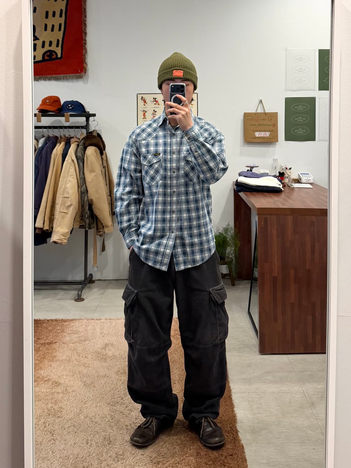 Wrangler 랭글러 웨스턴 체크 셔츠 상품이미지2