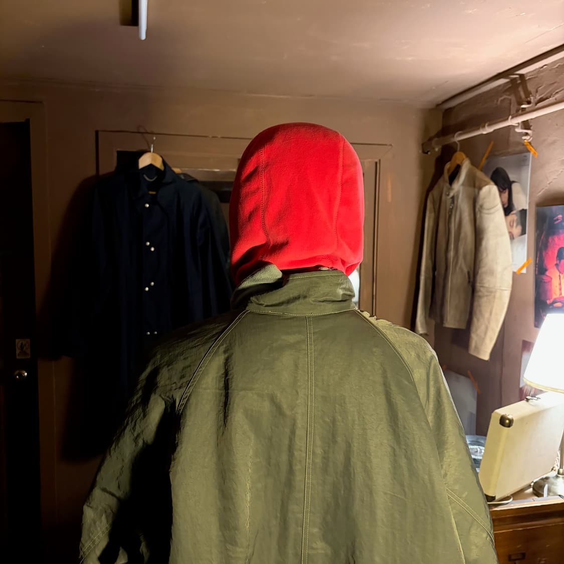 COLUMBIA HOOD NECK WARMER PINK GRAY 상품이미지3