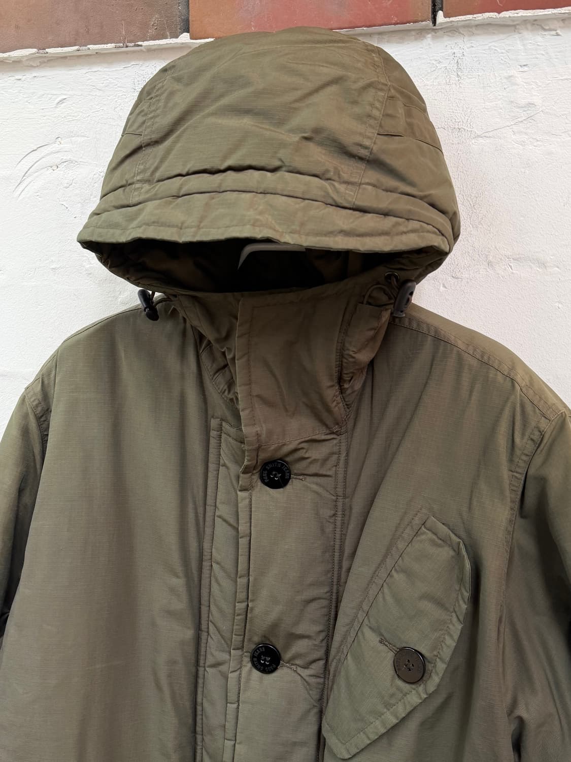 Paul Smith Jeans 카키 후드 파카 코트 M 상품이미지8