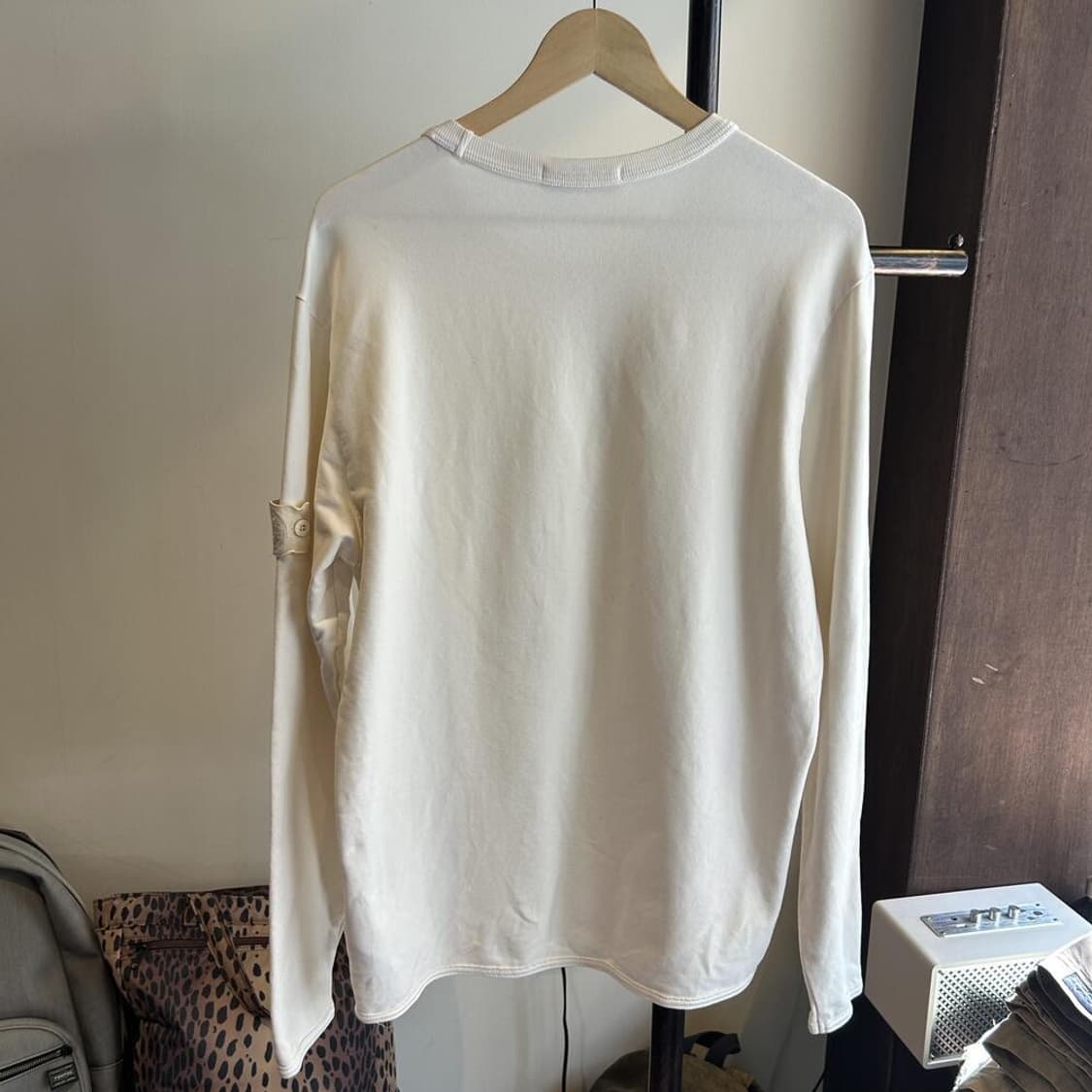 14117 - 스톤아일랜드 화이트 와펜 고스트피스 맨투맨 상품이미지8