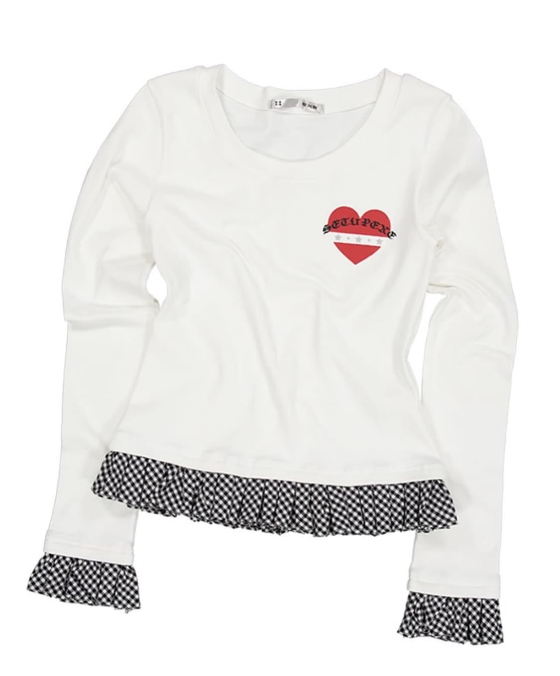 셋업이엑스이 프릴 티셔츠 상품이미지1