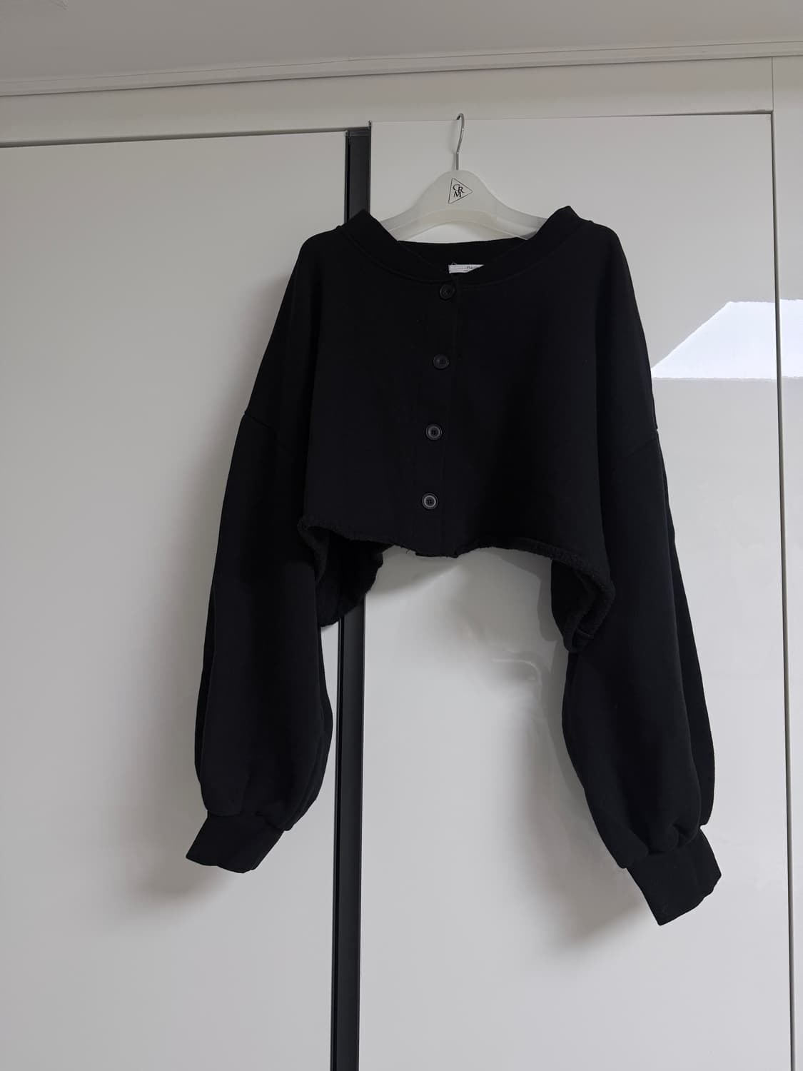 기모블랙크롭가디건 상품이미지2