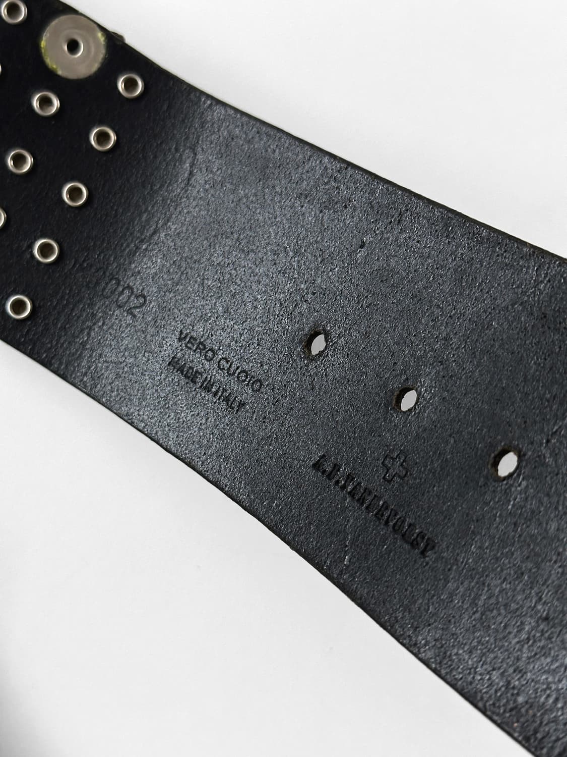 (Rare) A.F. VANDEVORST 더블 레이어 스터드 레더 벨트 상품이미지10