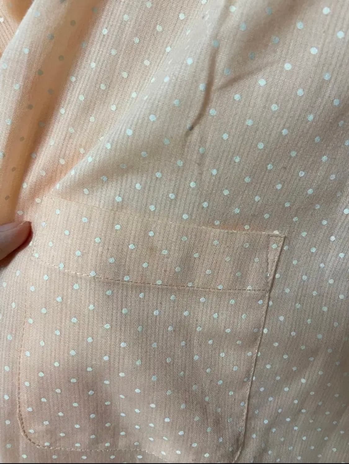 빈티지 모리걸 히메갸루 도트 레이스 민소매 블라우스 상품이미지3