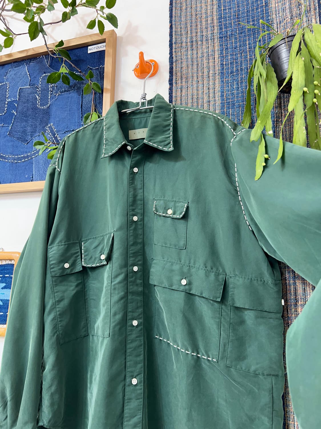 KURO  Hand stitch Overshirt  상품이미지9