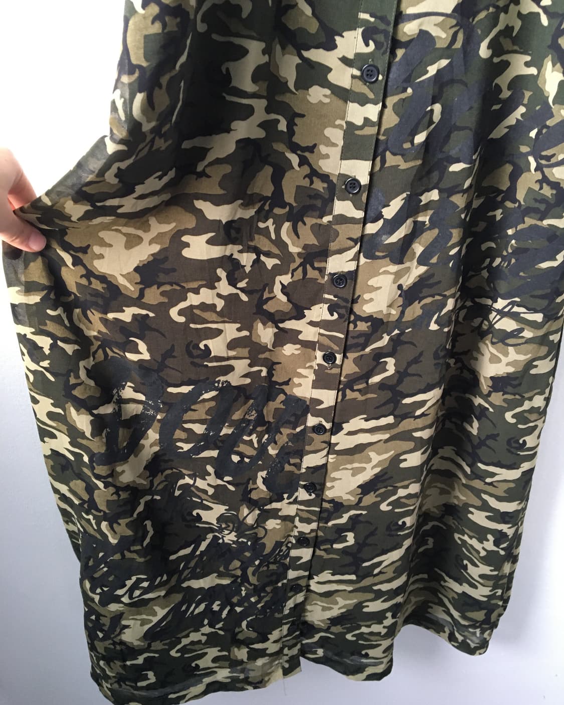 Camo pattern maxi onepiece 상품이미지3