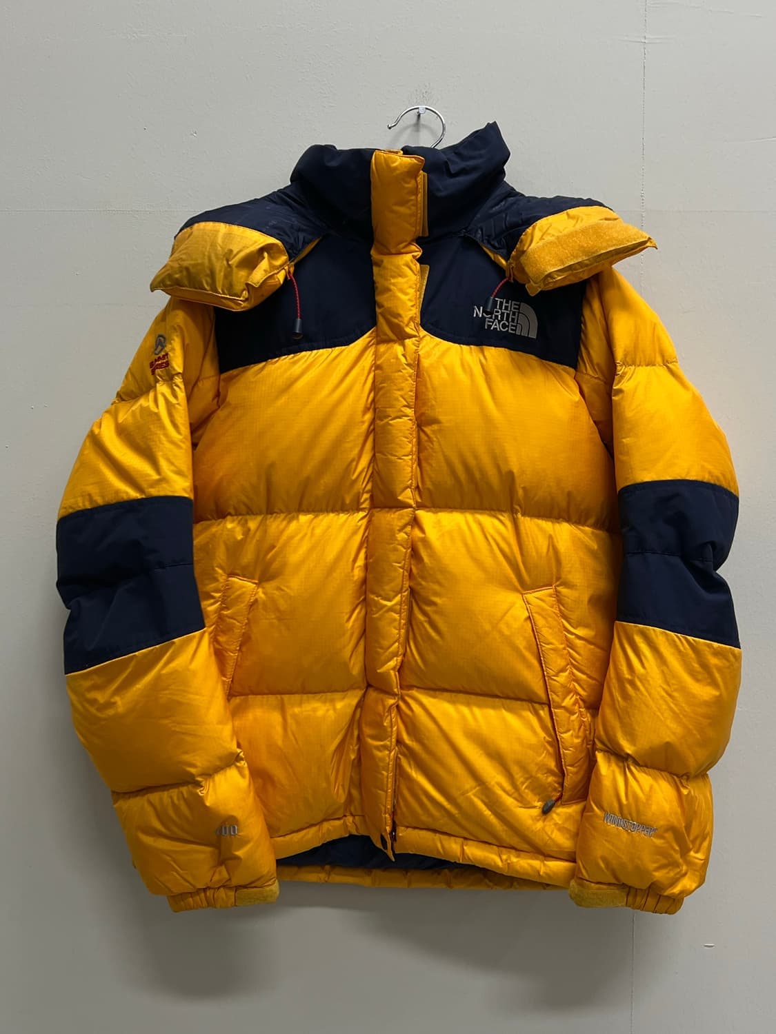 (90) 노스페이스 윈드스토퍼 드롭 700필 구스다운 패딩 자켓 옐로우 상품이미지2