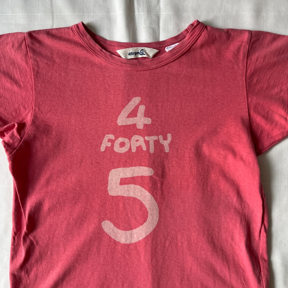 45RPM cotton 100% T-shirt ( 일본제 ) 상품이미지2