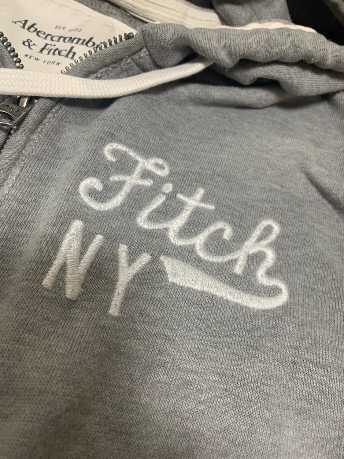 아베크롬비후드집업 그레이,M 상품이미지10