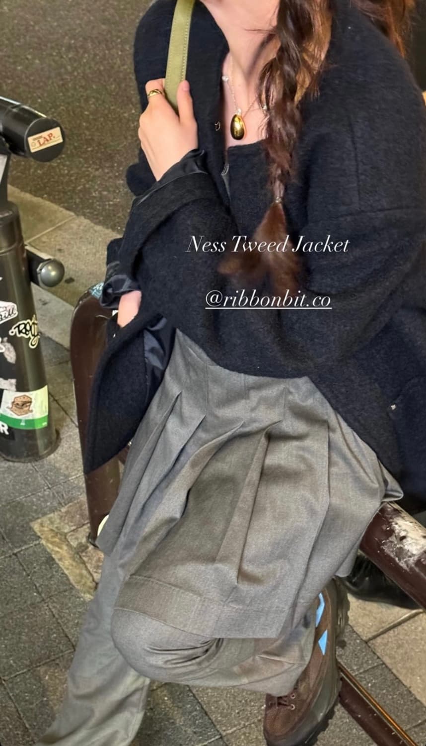 리본빛 네스 트위드 자켓 ness tweed jacket 상품이미지3