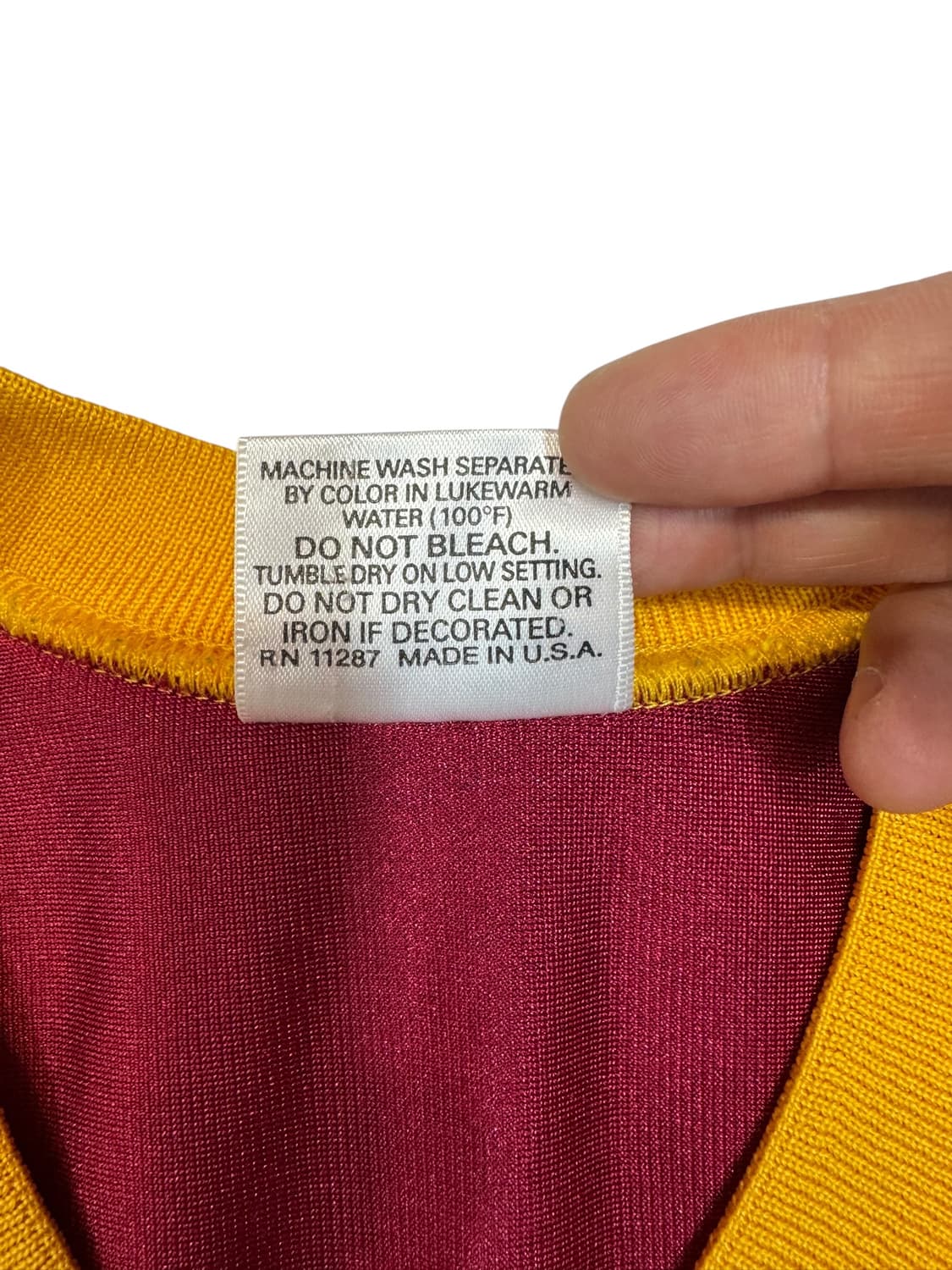 레드폭스 Red Fox 새틴 럭비 져지 made in USA (M)  상품이미지5