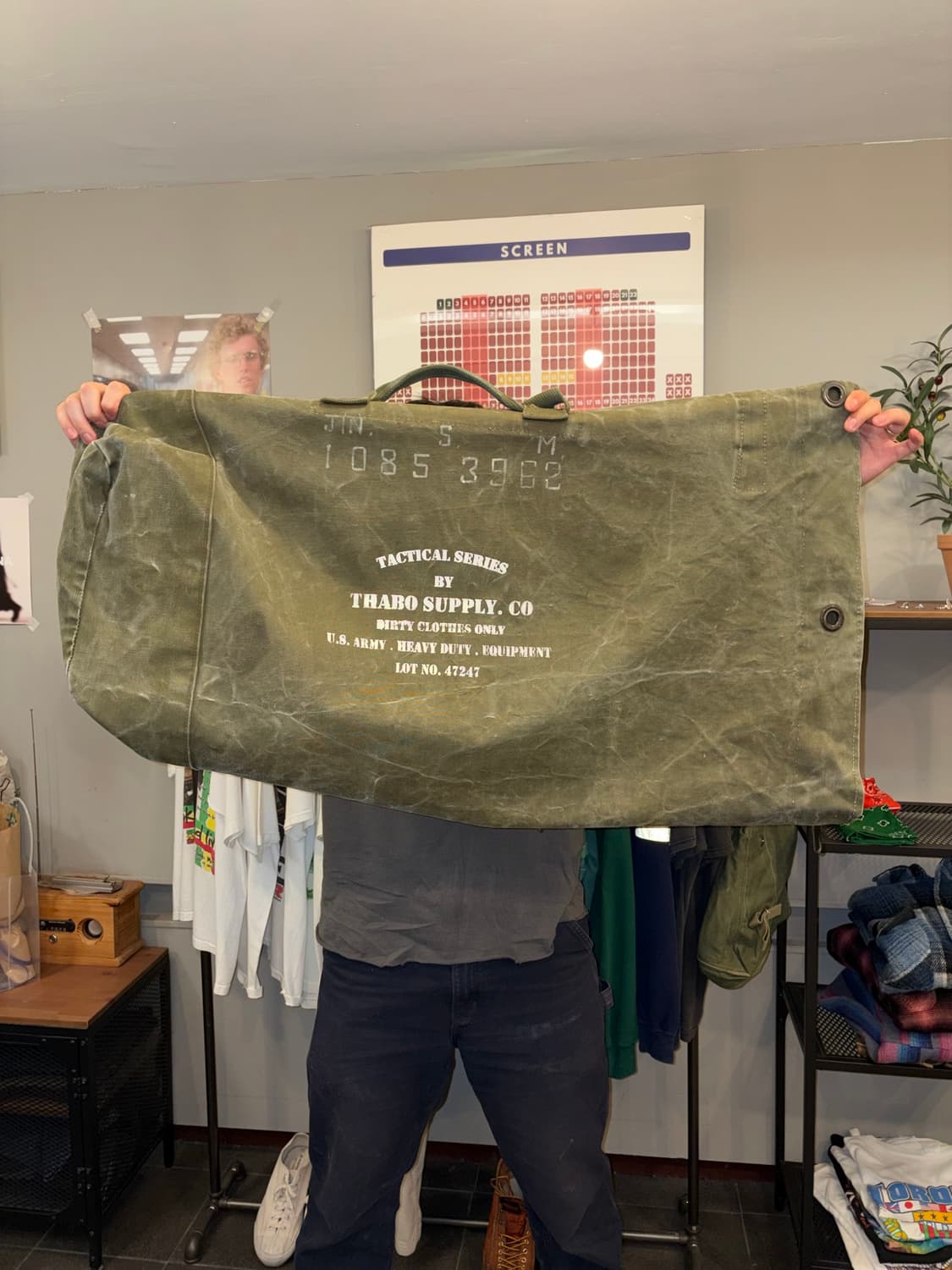 60-70‘s US Army stencil duffle bag 상품이미지9