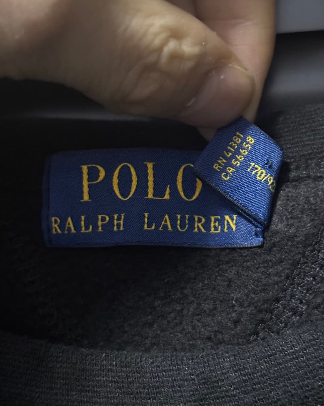 폴로 랄프로렌 스웻 셔츠 맨투맨 블랙 레드 S 90 긴팔 기모 포니 기본 상품이미지5