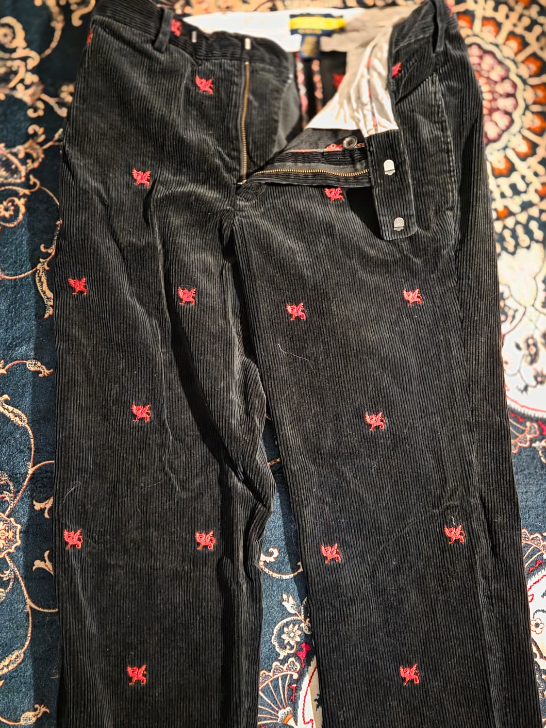 [희귀매물/32x34] 랄프로렌 럭비(RUGBY) 코듀로이 자수 팬츠 상품이미지1