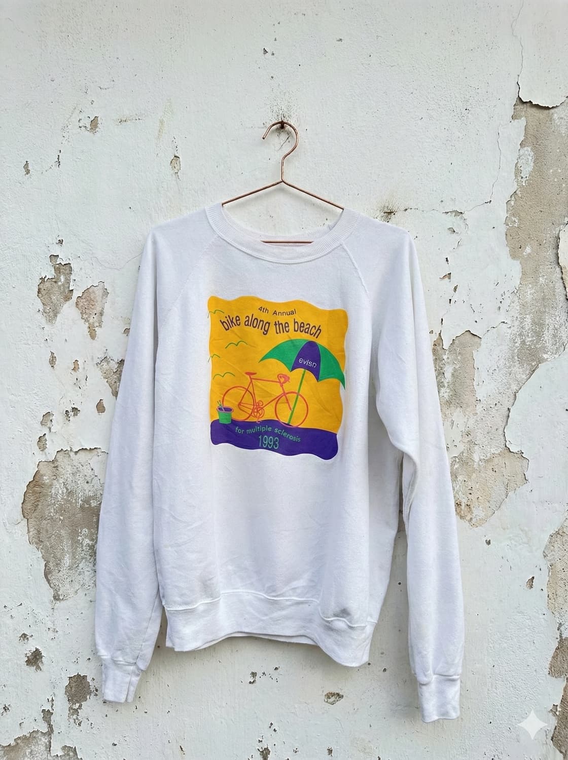 1993 Bike Along The Beach Sweatshirt 상품이미지1