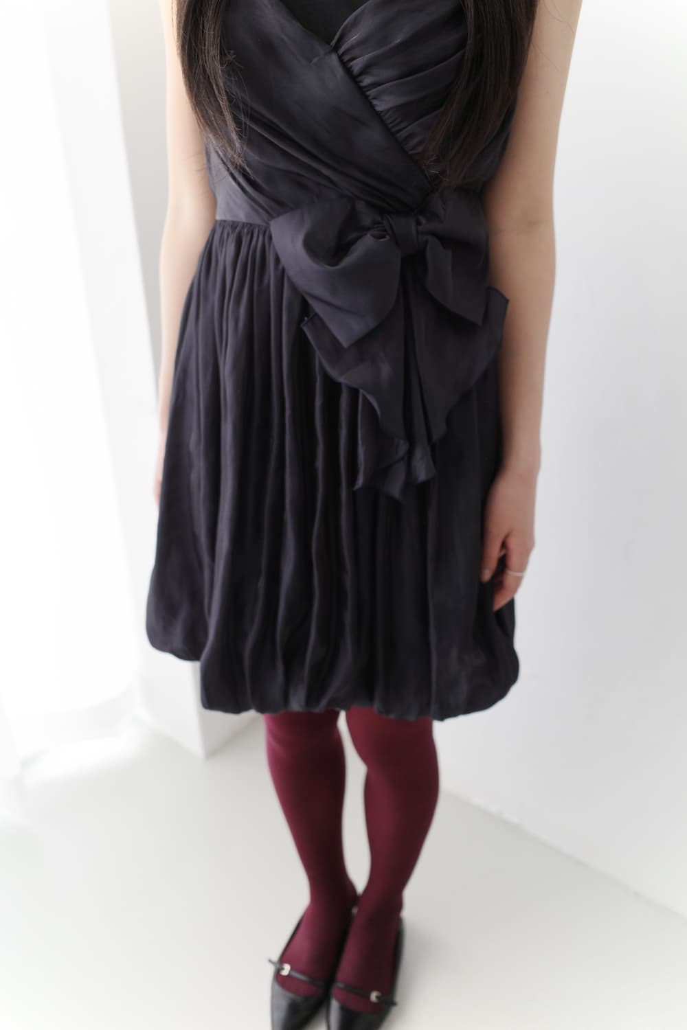 ribbon shirring dress 상품이미지7