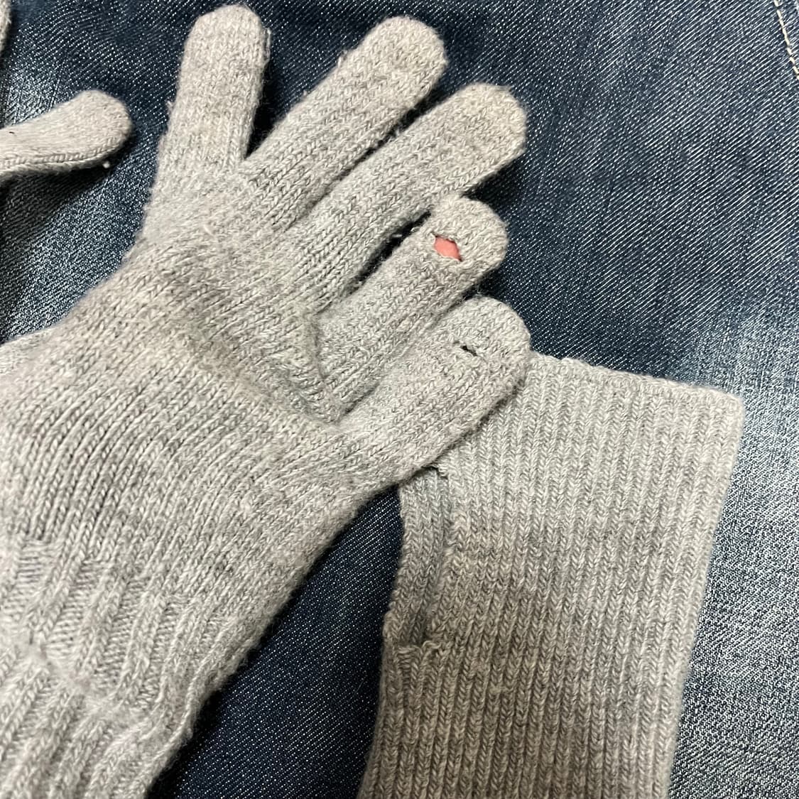Miseki Seoul 미세키 서울 워머 니트 장갑 그레이 상품이미지2