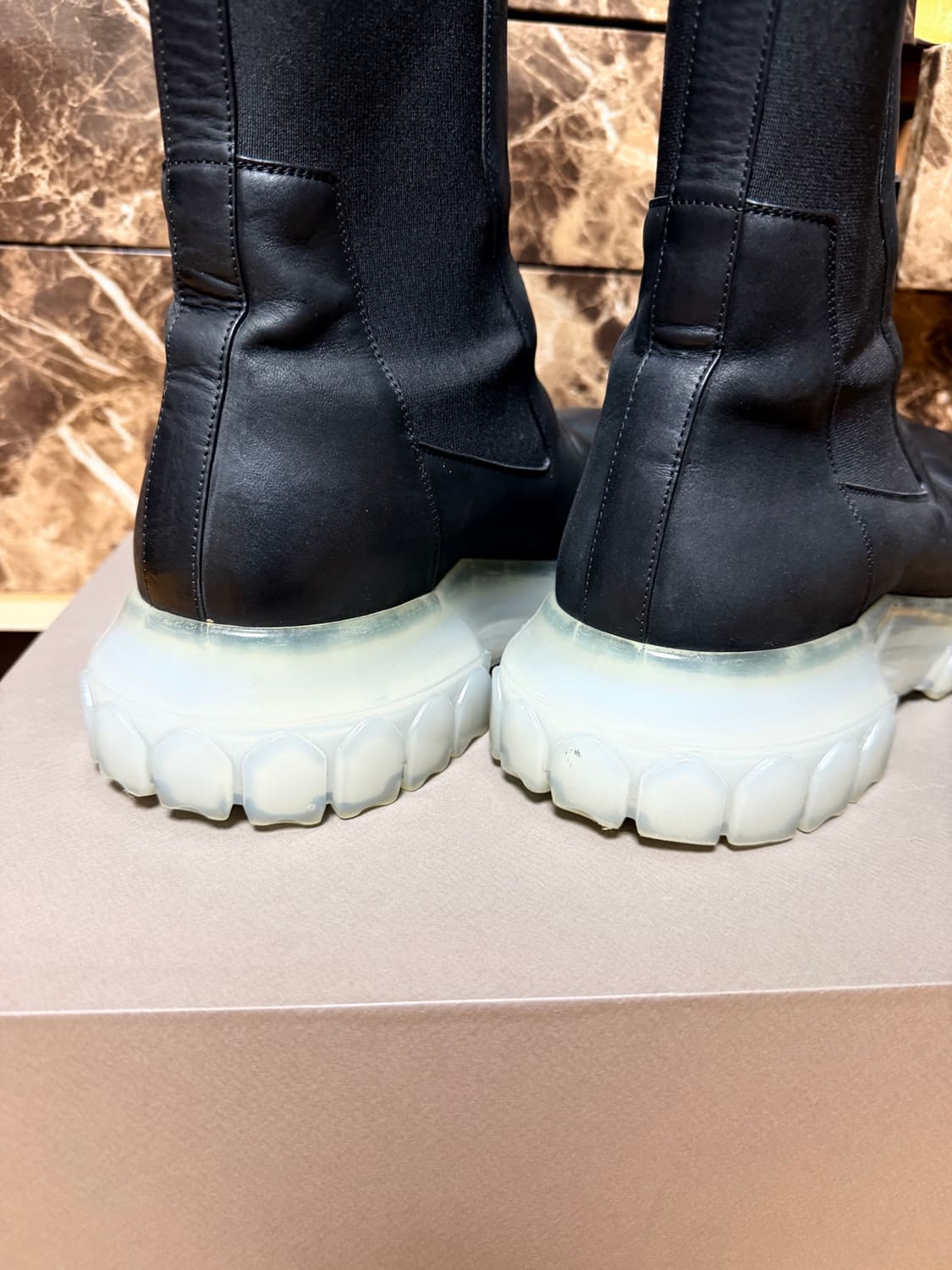 [44]릭오웬스 보조 트랙터 부츠 클리어솔 상품이미지4