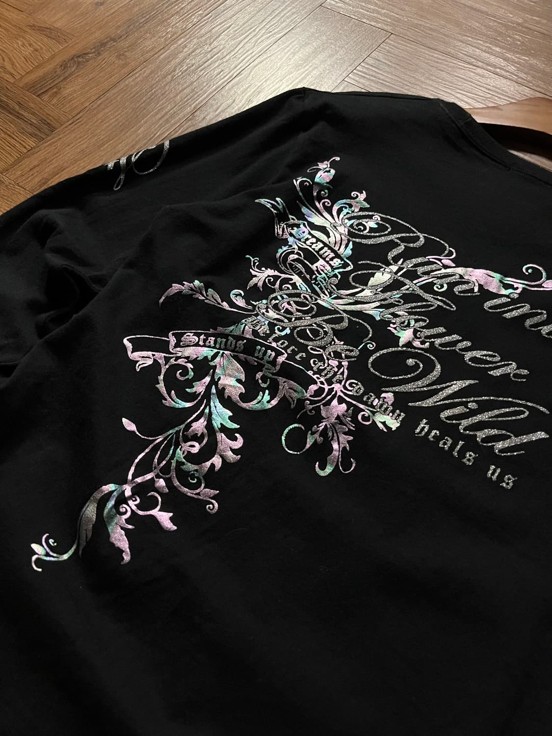 글리터 레터링 빈티지 티셔츠 상품이미지9