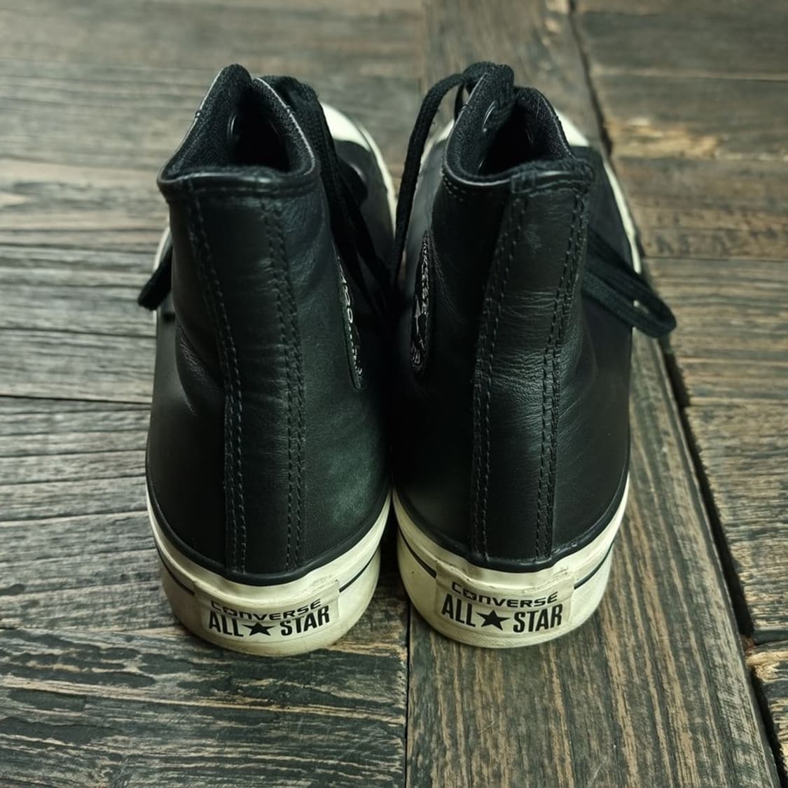 [컨버스] 올스타 하이 레더 플랫폼 블랙 M18895 상품이미지5