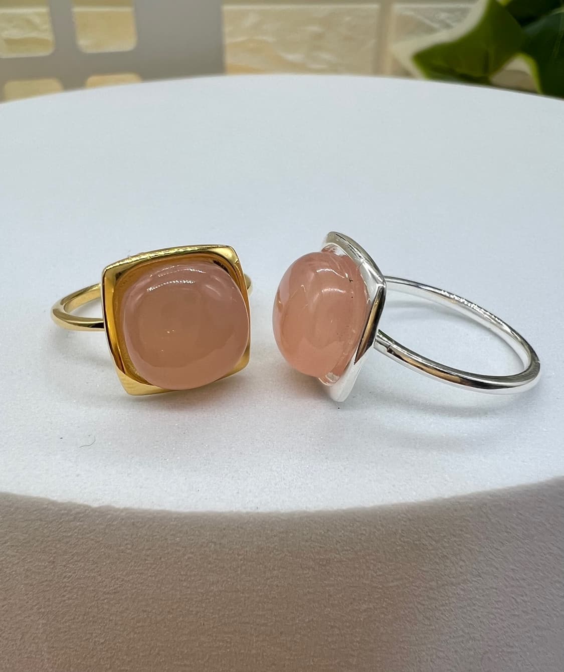 실버925 천연석 반지/ 히티드핑크 상품이미지4