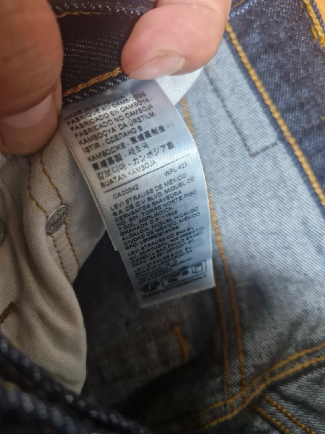 여성 리바이스 501 W26 L30 진청 상품이미지5