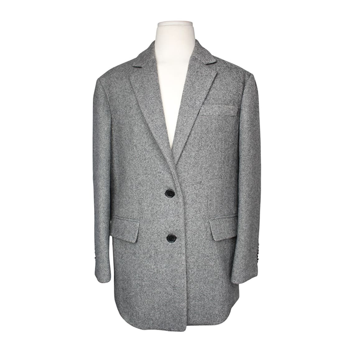 준지 그레이 울 혼방 남성 자켓 36 상품이미지1