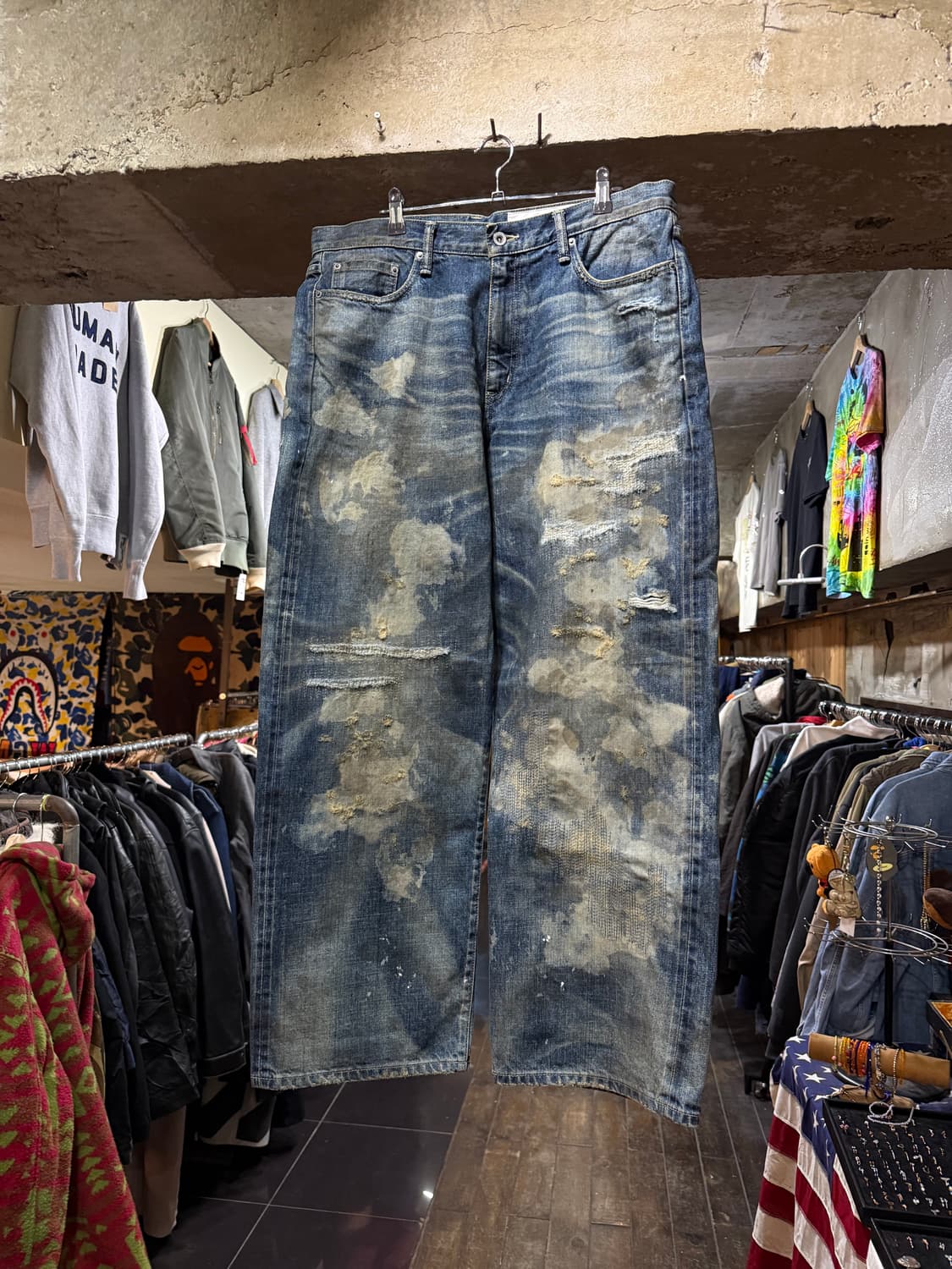 24ss Neighborhood 네이버후드 세비지 데님 DP 와이드 팬츠 상품이미지3