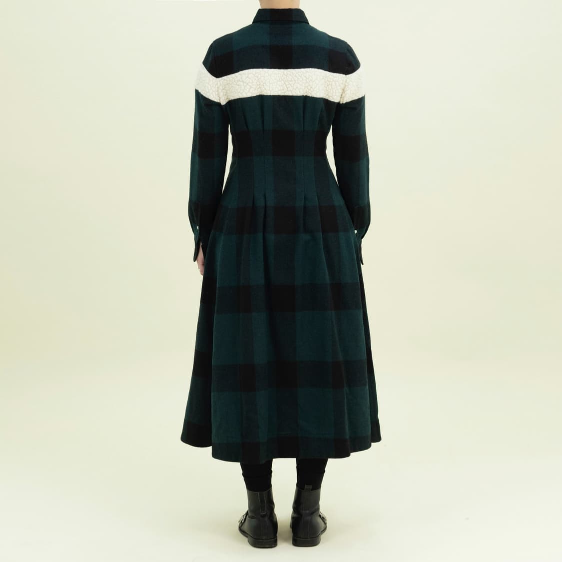 일본 빈티지 겨울 셔츠 자켓 원피스 S 사이즈 상품이미지5