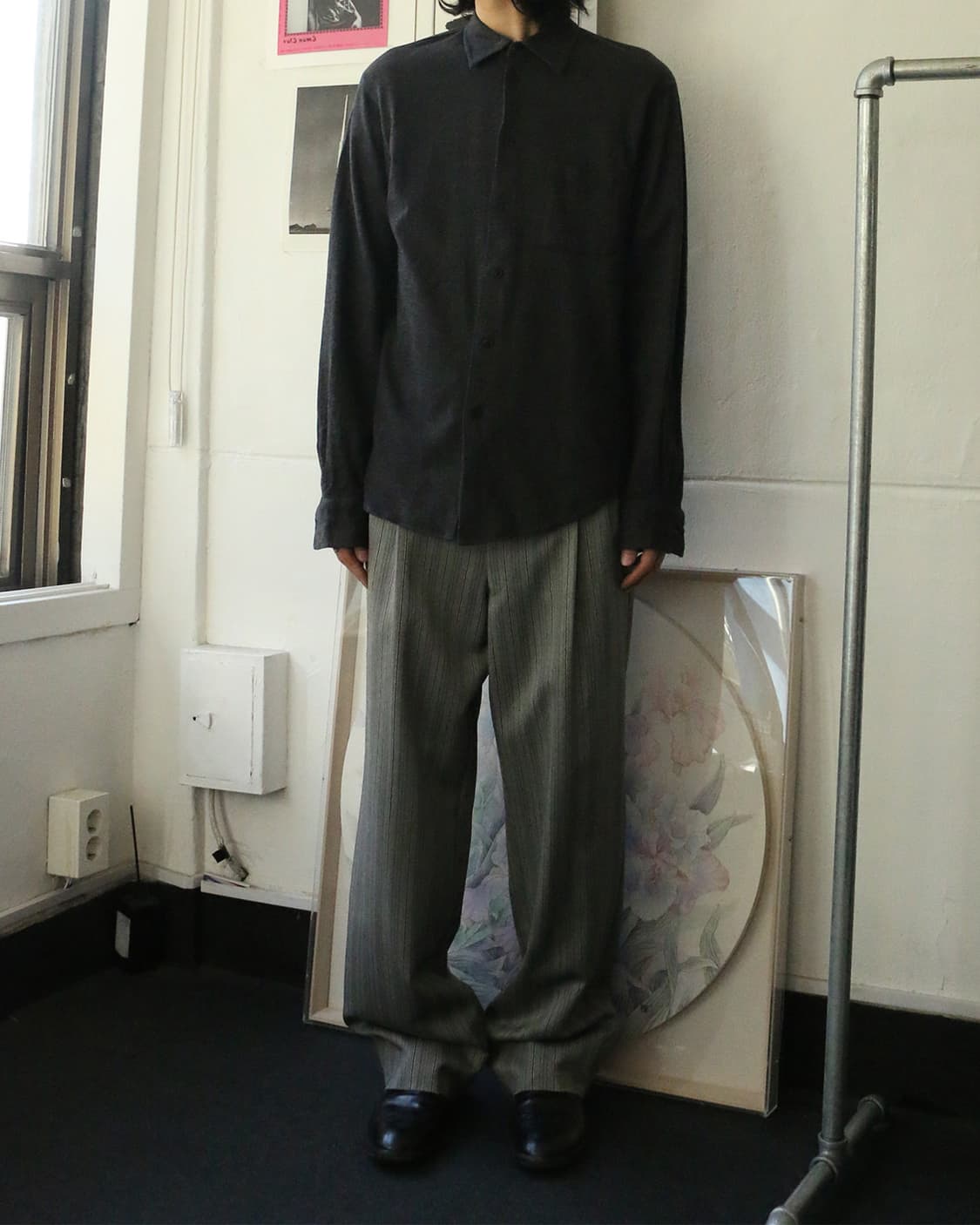 요지 야마모토 커스텀 디 옴므 코튼 니트 셔츠  상품이미지4