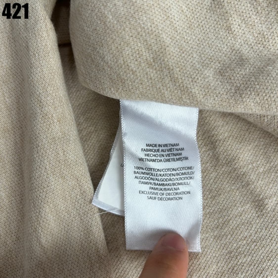 폴로 랄프로렌 베이지색 긴팔티셔츠  상품이미지3