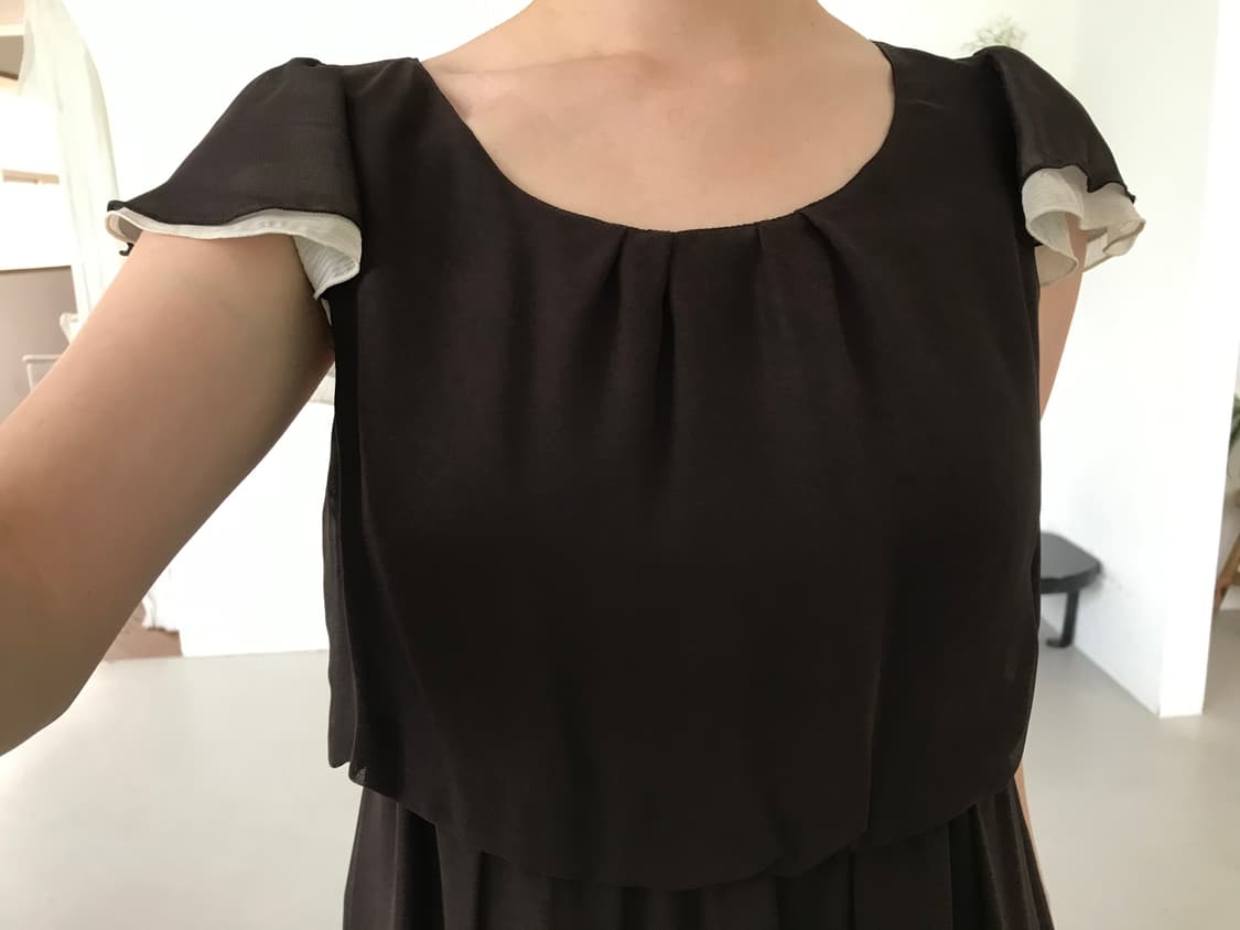 vintage brown pattern one-piece 상품이미지4