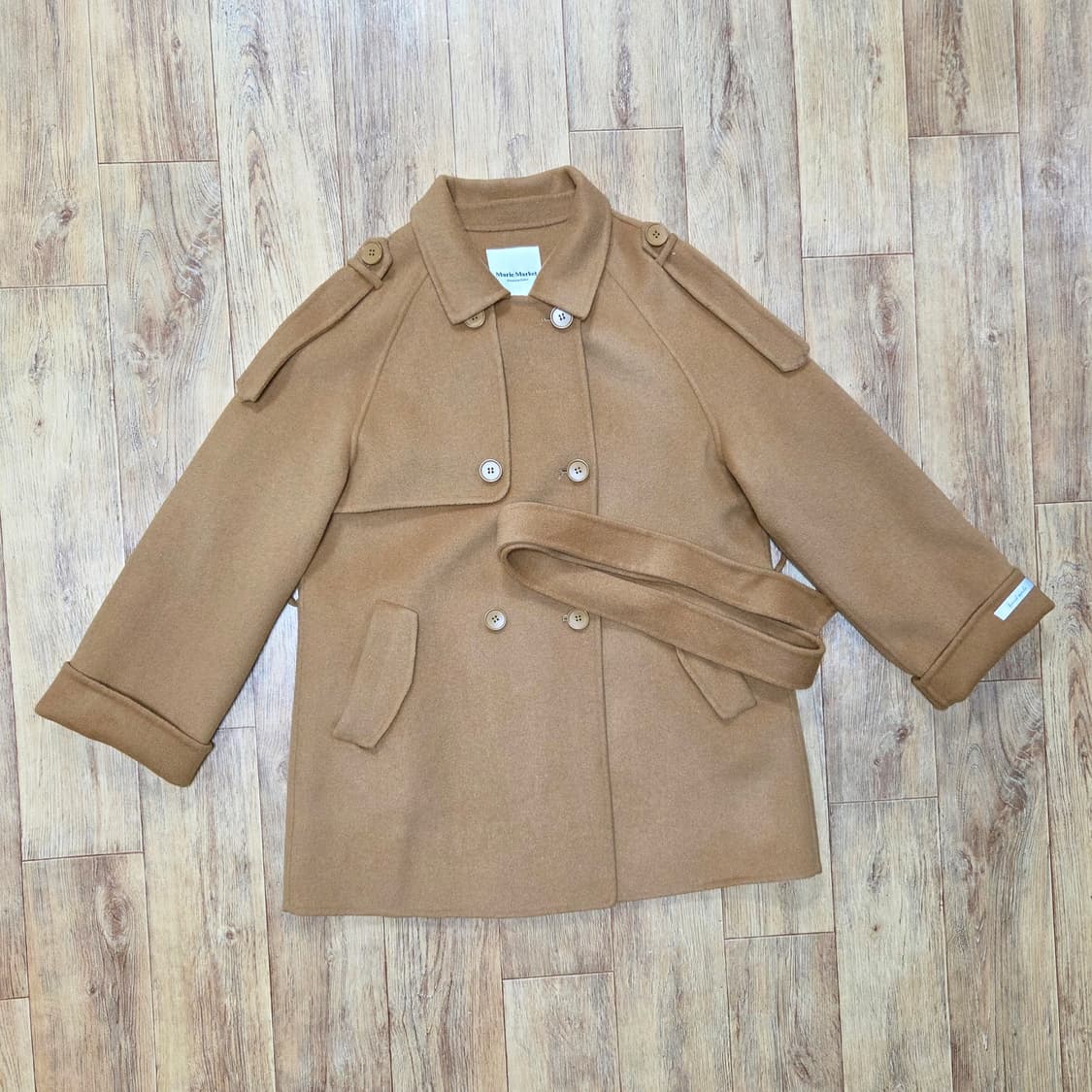 마리마켓(MARIE MARKET) 트렌치 핸드메이드 코트 프리사이즈 상품이미지4