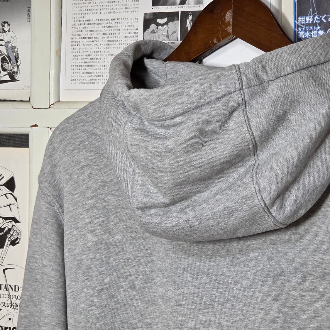 나이키 라이트 그레이 오버핏 후드집업 상품이미지6