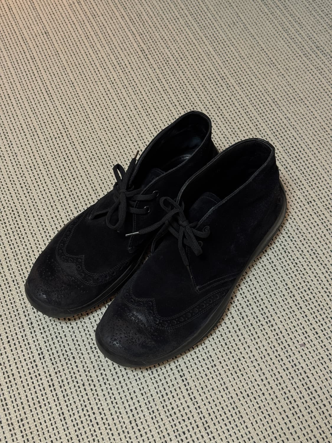 프라다 스포츠 아카이브 스웨이드 미드 부츠 상품이미지1