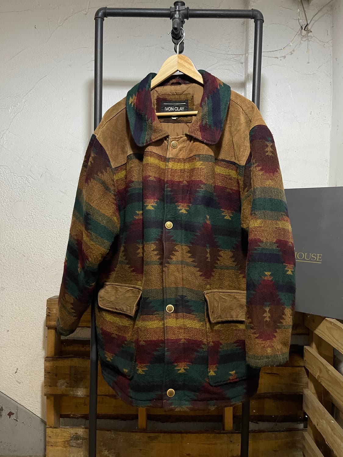 IVON CLAY 아즈텍 나바호 패턴 자켓 상품이미지1