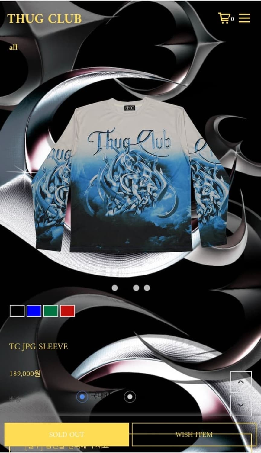 Thug Club 롱슬리브 상품이미지1