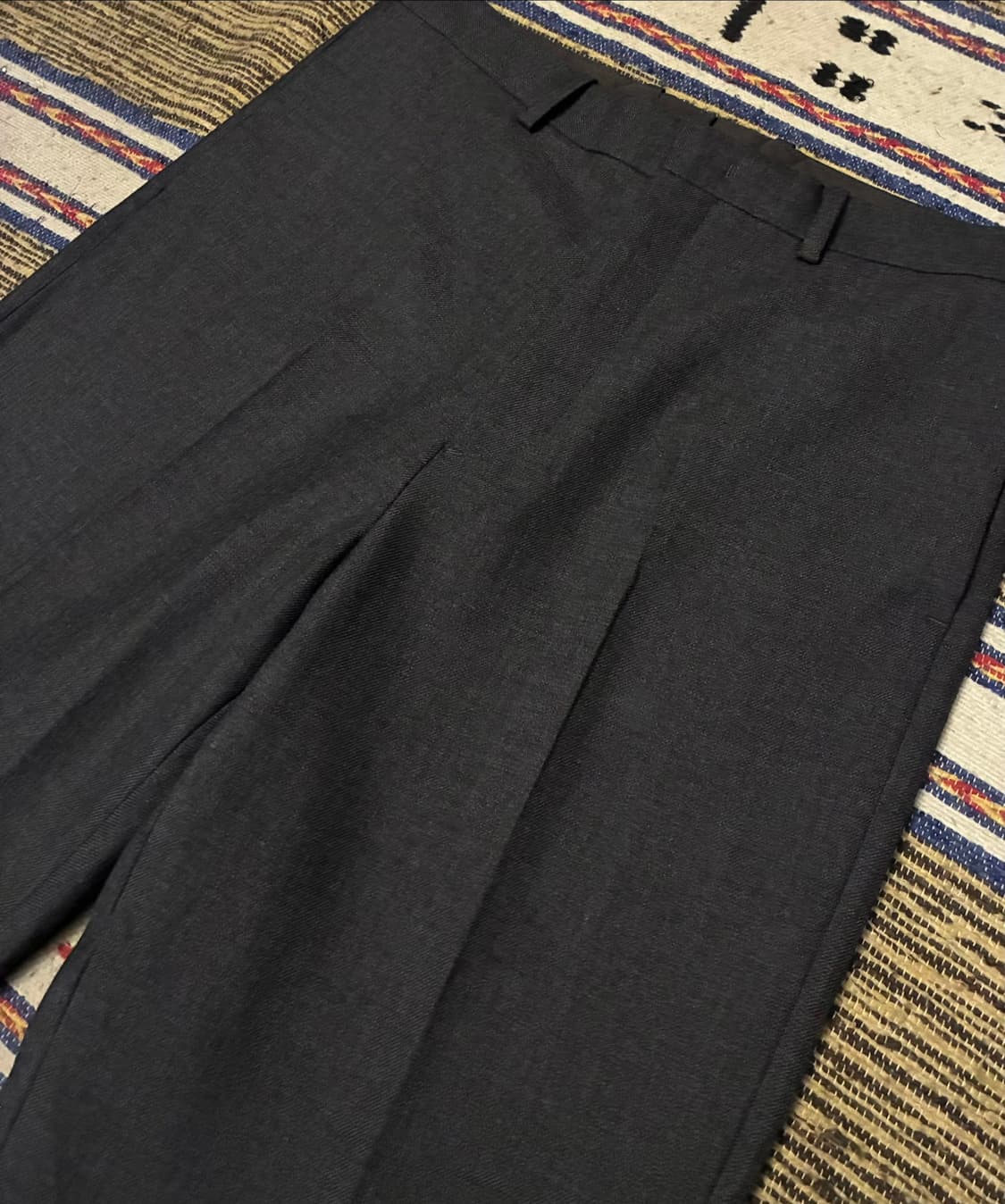 (2/31)POTTERY 포터리 울 테이퍼드 팬츠 슬랙스 다크그레이 상품이미지2