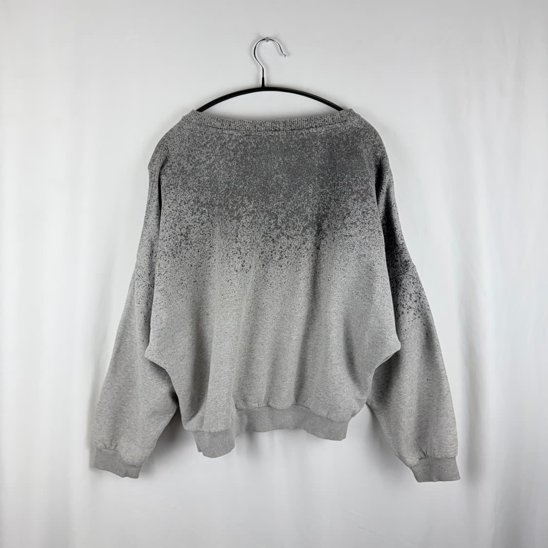 (S) 아디다스 트레포일 그라데이션 크롭 맨투맨 그레이 상품이미지5