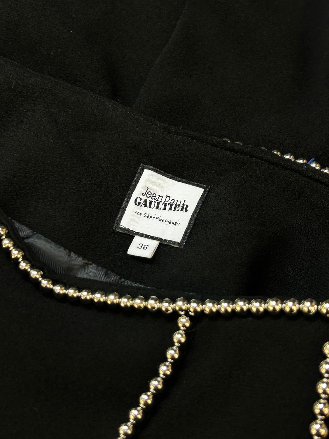 장폴고티에 비즈 플리츠 스커트  상품이미지6