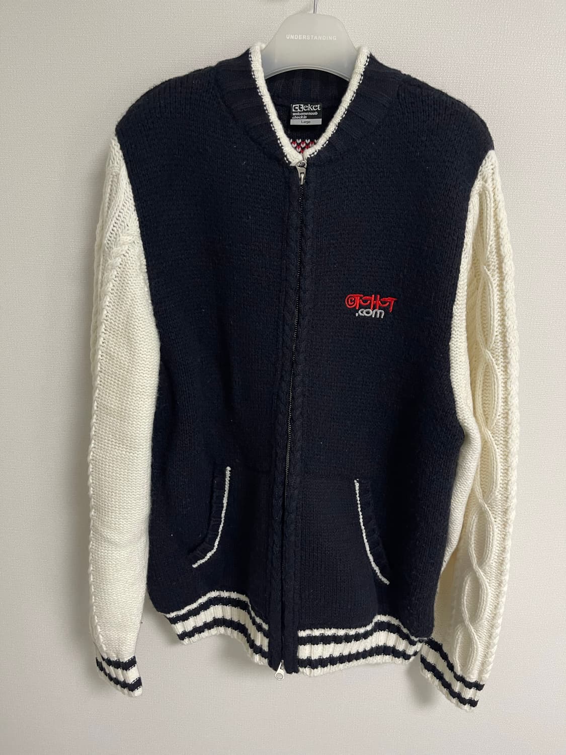 테켓 니트 집업 상품이미지2